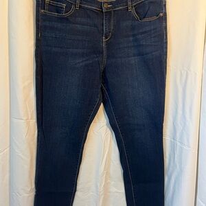 New York & Company Dark Indigo Skinny Jeans